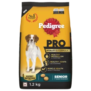 pedigree pro senior professsional dog food 1.2kg