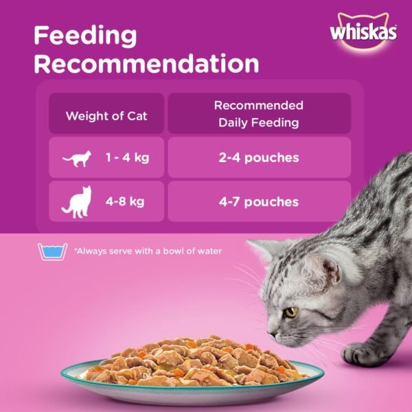 Whiskas Tasty Mix Adult Chicken with Tuna and Carrot in Gravy 70g - Image 5