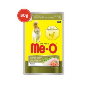 Meo adult chicken rice and crab stick 80g